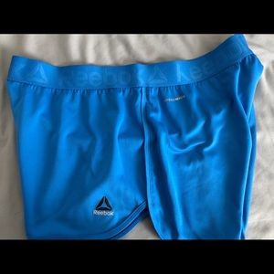 Blue Speedwick Reebok athletic shorts
